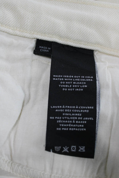 J Brand Womens Straight Ivory Jeans Size 29
