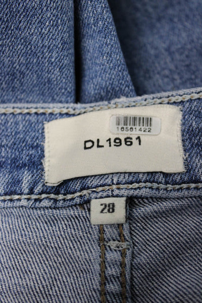 DL1961 Women Straight Jeans Blue High Rise Size 28