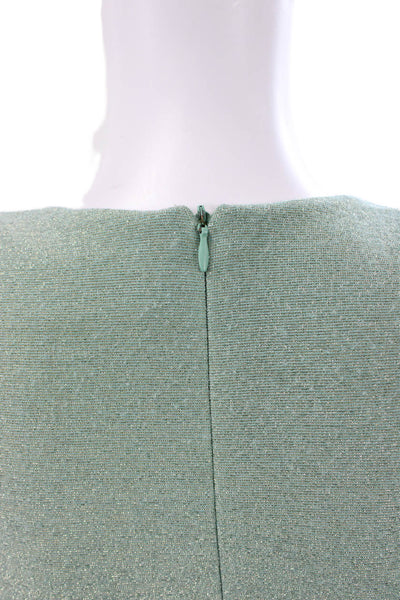 Alexandre Vauthier Women Wrap Dress Green Viscose V Neck Long Sleeve Size 38