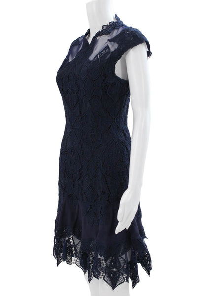 Jonathan Simkhai Women Fit & Flare Dress Blue Paisley Viscose Size 4