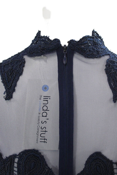 Jonathan Simkhai Women Fit & Flare Dress Blue Paisley Viscose Size 4