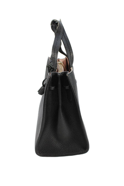 Kate Spade New York Womens Leather Top Handle Handbag Black
