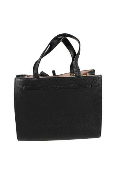 Kate Spade New York Womens Leather Top Handle Handbag Black