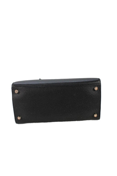 Kate Spade New York Womens Leather Top Handle Handbag Black