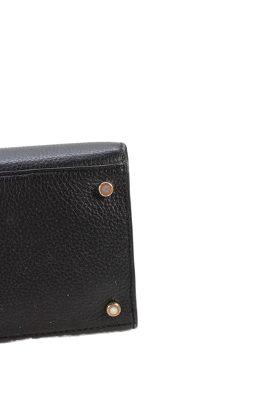 Kate Spade New York Womens Leather Top Handle Handbag Black