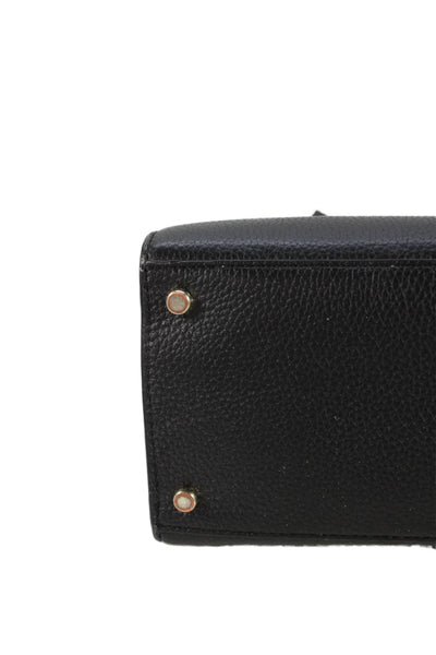 Kate Spade New York Womens Leather Top Handle Handbag Black
