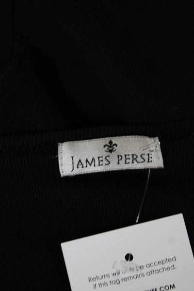 James Perse Women Cardigan Black V-Neck Polyester Long Sleeve Size XS