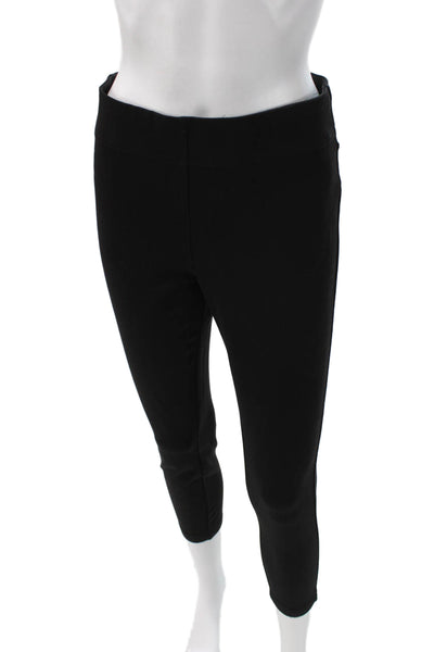 Michael Stars Women Capri Leggings Black Polyester Blend Size M