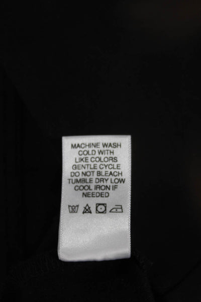 Michael Stars Women Capri Leggings Black Polyester Blend Size M