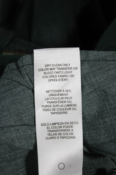 Frame Women Straight Jeans Green Cotton Button Size 26