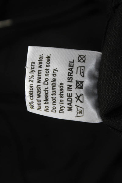 Flog Womens Cargo Pants Black Cotton Drawstring Inseam 30 Size 24