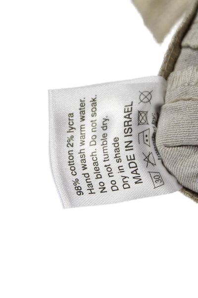 Flog Womens Dress Pants Gold Cotton Zip Size 24
