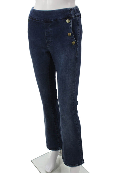 Flog Womens Flared Jeans Blue Cotton Blend Size 25
