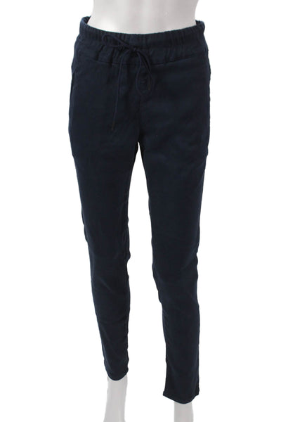 Flog Womens Jogger Pants Blue Cotton Drawstring Size 25