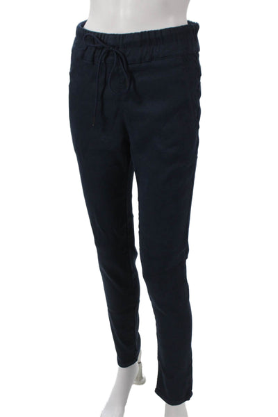 Flog Womens Jogger Pants Blue Cotton Drawstring Size 25