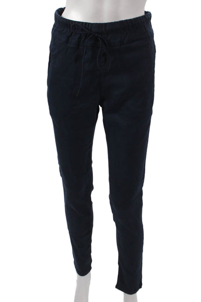 Flog Womens Jogger Pants Blue Cotton Drawstring Size 26