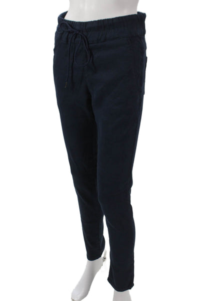 Flog Womens Jogger Pants Blue Cotton Drawstring Size 26