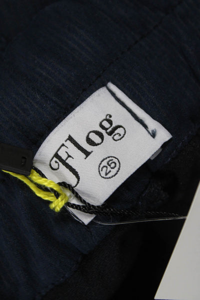 Flog Womens Jogger Pants Blue Cotton Drawstring Size 26