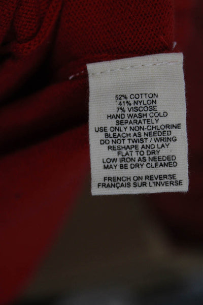 Moth Women Red Cotton Blend Crew Neck 3/4 Sleeve Cardigan Size M