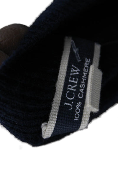 J Crew Womens Cashmere Pullover Sweater Blue Crewneck Long Sleeve Size S
