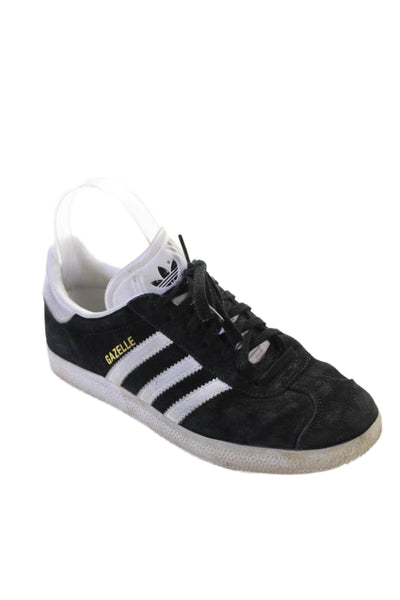 Adidas Women's Suede Lace Up Rubber Sole Low-Top Sneakers Black Size 7