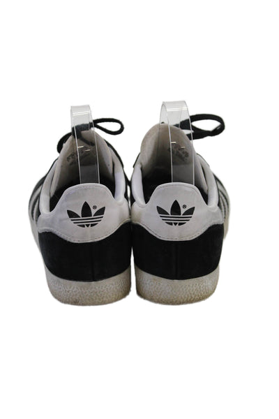 Adidas Women's Suede Lace Up Rubber Sole Low-Top Sneakers Black Size 7
