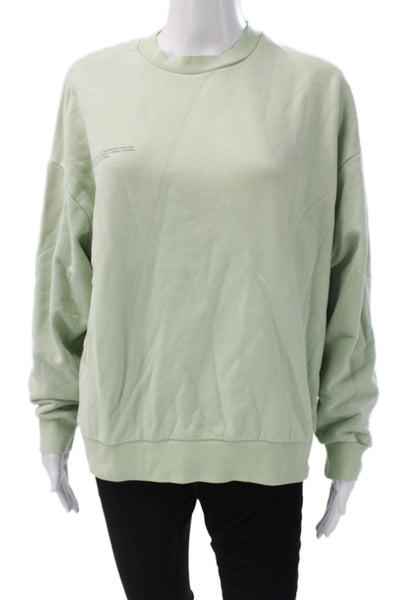 Pangaia Unisex Pullover Sweatshirt Organic Cotton Green Crew Neck Size L