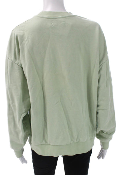 Pangaia Unisex Pullover Sweatshirt Organic Cotton Green Crew Neck Size L