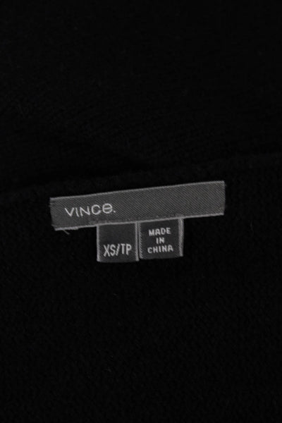 Vince Women Petite Pullover Sweater Wool Boat Neck Long Sleeve Blue Size XS