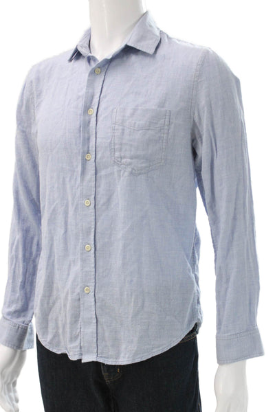 Rails Mens Collared Button-Up Cotton Long Sleeve Solid Basic Shirt Size S