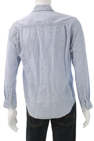 Rails Mens Collared Button-Up Cotton Long Sleeve Solid Basic Shirt Size S