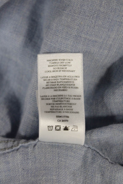 Rails Mens Collared Button-Up Cotton Long Sleeve Solid Basic Shirt Size S