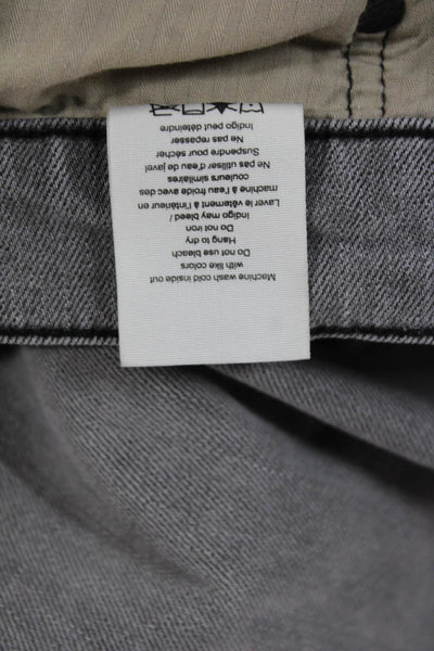 Rag & Bone Mens Straight Gray Cotton Jeans Button Size 32