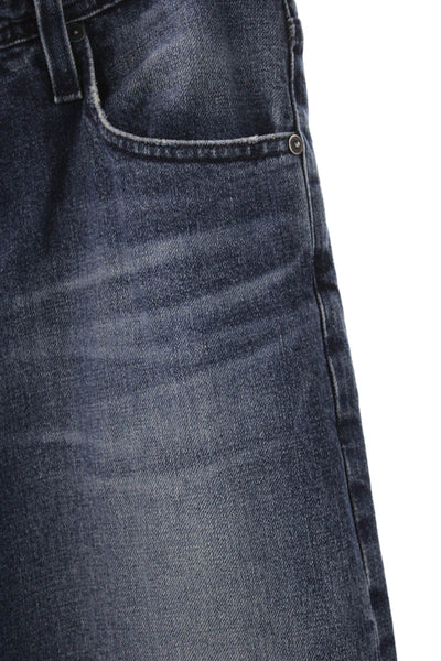 AG Mens Blue Straight Jeans Cotton Button 32in Inseam Size 32