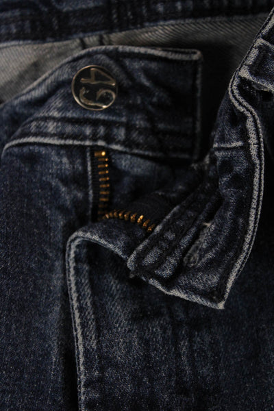 AG Mens Blue Straight Jeans Cotton Button 32in Inseam Size 32