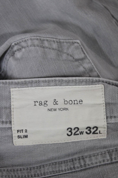 Rag & Bone Mens Slim Gray Jeans Size 32