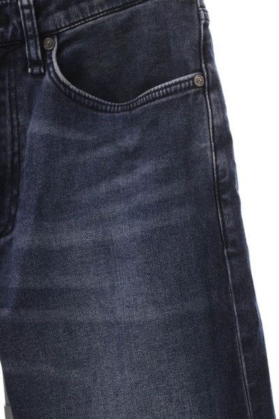 Rag & Bone Mens Straight Jeans Blue Button Cotton Size 30