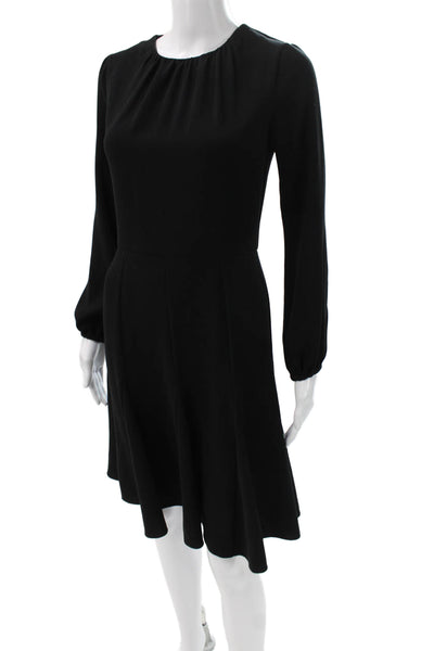 Charlotte Brody Womens A-Line Black Knee Length Long Sleeve Dress Size XS