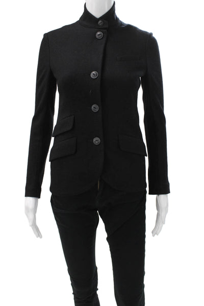 Rag & Bone Women Basic Wool Jacket Black Button Size 00