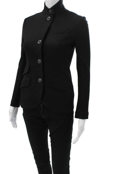 Rag & Bone Women Basic Wool Jacket Black Button Size 00