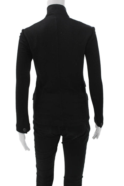 Rag & Bone Women Basic Wool Jacket Black Button Size 00