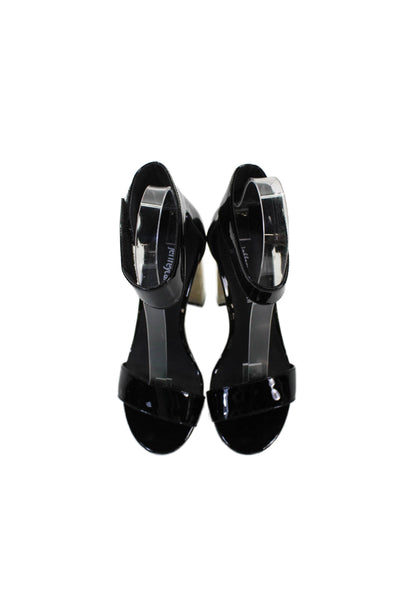 Jeffrey Campbell Womens Embellished Heels Lindsay Shoes Black Combo Size 5M