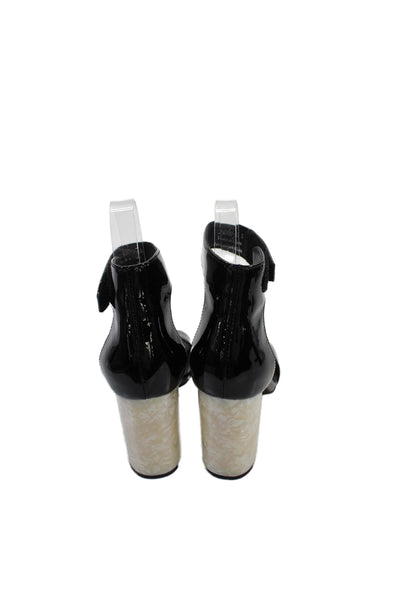 Jeffrey Campbell Womens Embellished Heels Lindsay Shoes Black Combo Size 5M