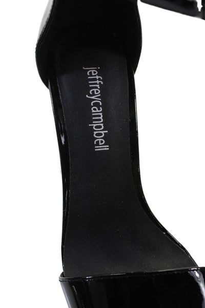 Jeffrey Campbell Womens Embellished Heels Lindsay Shoes Black Combo Size 5M