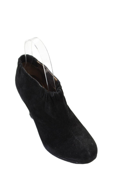 Sam Edelman Womens Suede Block Heels Booties Shoes Black Size 5M