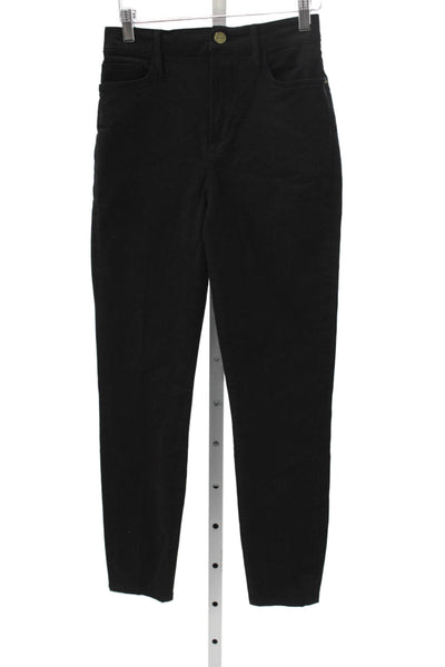 Frame Womens Skinny Black High Rise Jeans Size 25
