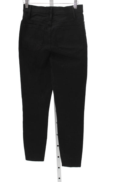 Frame Womens Skinny Black High Rise Jeans Size 25