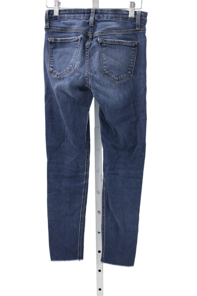 Flying Monkey Womens Skinny Jeans Blue High Rise Cotton Inseam 26 Size 24