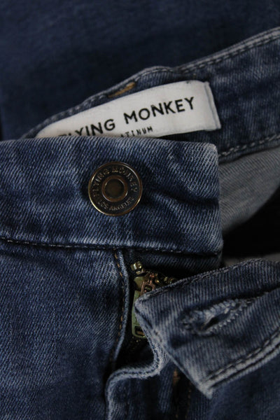 Flying Monkey Womens Skinny Jeans Blue High Rise Cotton Inseam 26 Size 24