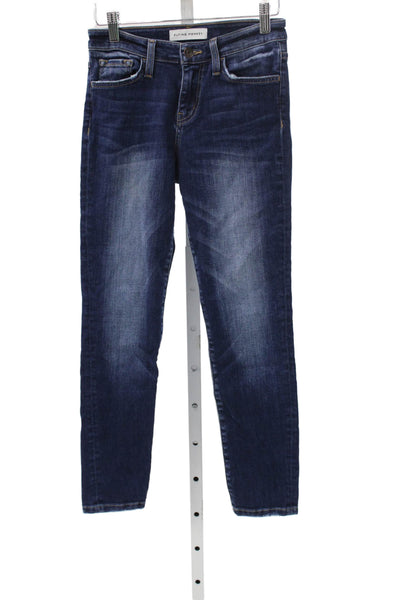Flying Monkey Women Juniors Skinny High Rise Blue Cotton Blend Jeans Size 24